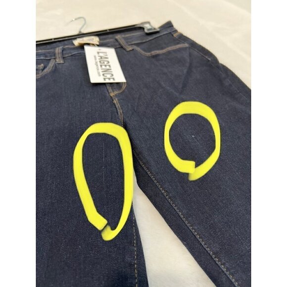 New L'AGENCE Size 27 Margot High-Rise Skinny Jeans Midnight Blue 2294DNM - Picture 4 of 14